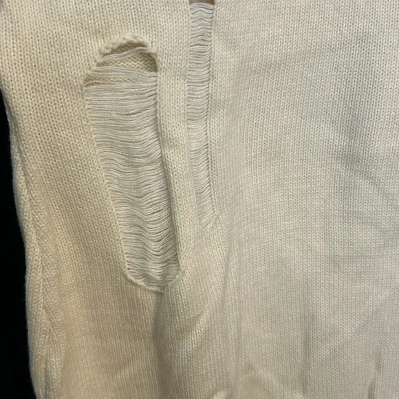 AKIRA Black and Cream LOVE Knit Sweater Dress - Picture 4 of 7